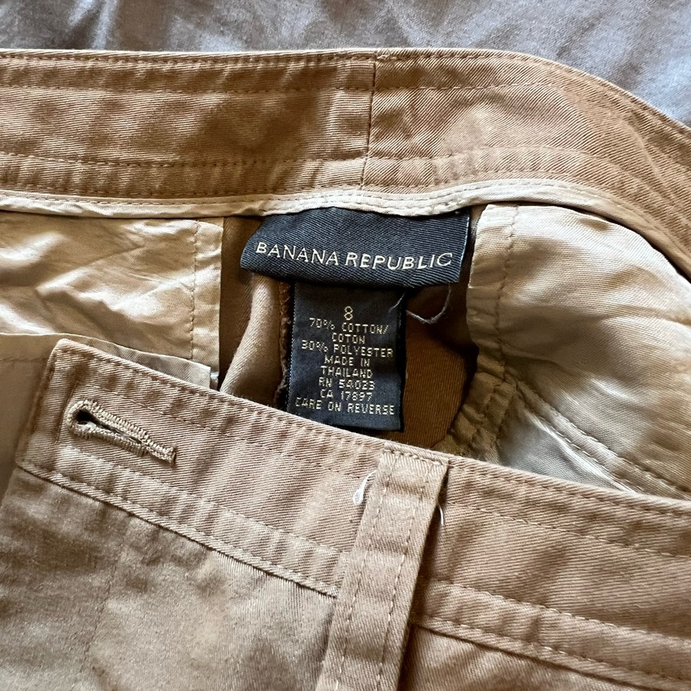 Banana Republic Tan Chino Pants Versatile Cotton Blend